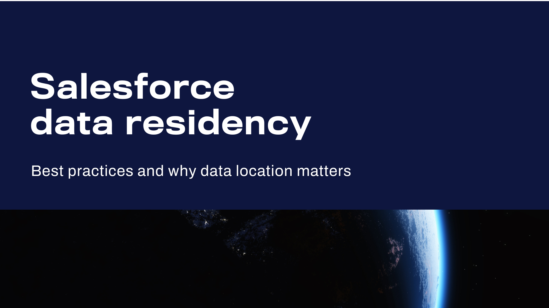Salesforce data residency banner